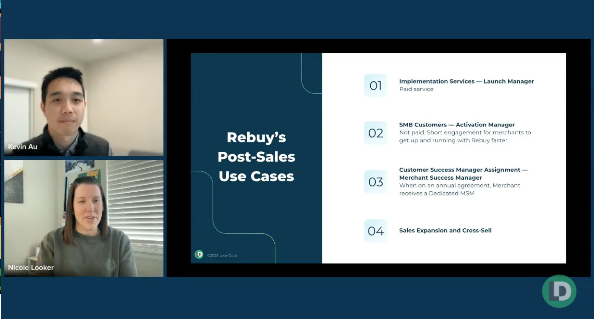 screenshot of Customer Spotlight Webinar with Rebuy